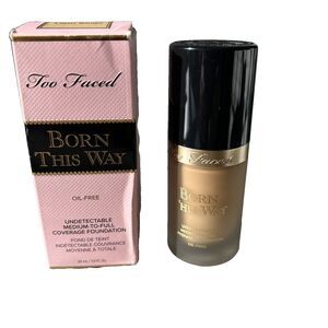 Too Faced Born This  Way Medium to Full Coverage Foundation Light Beige 1oz/30ml